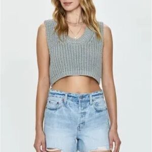 Pistola Heather Gray Knit Tank Top